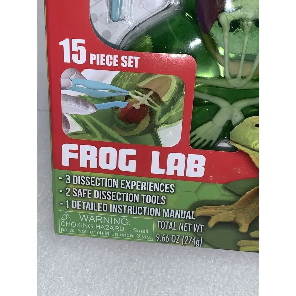Dissect It Lab Frog STEM Animal Anatomy For Kids Kit Age 6+3 Home School 15 Pcs